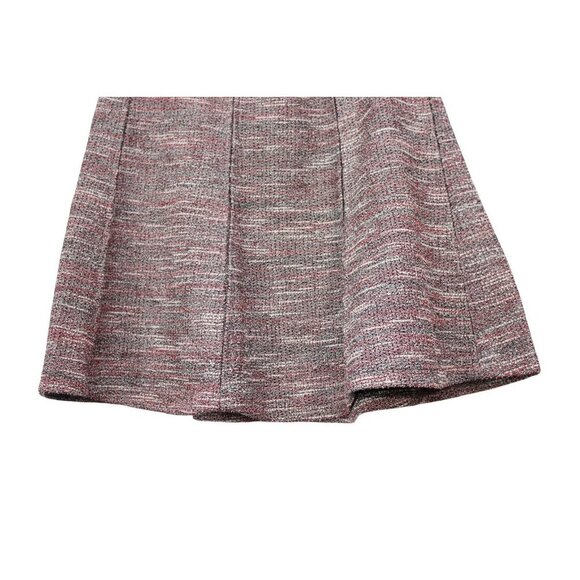NWT Loft Mini Skirt Size Small Tweed A-Line Stretch Career Preppy Casual Pull On - Picture 3 of 9
